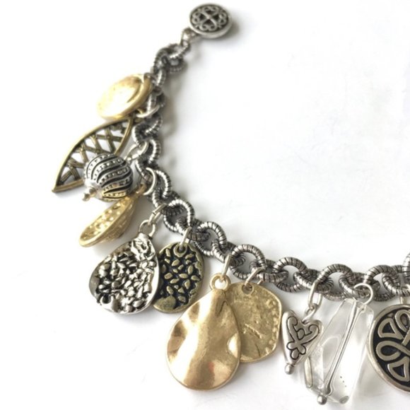 Chicos Charm Bracelet Multimedia Gold Silver - Picture 3 of 11